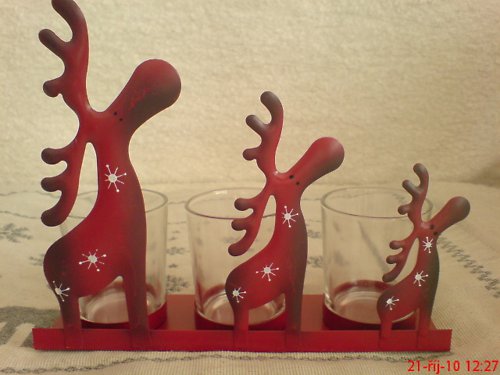 VÁNOČNÍ SVÍCEN - sobíci — foto 2