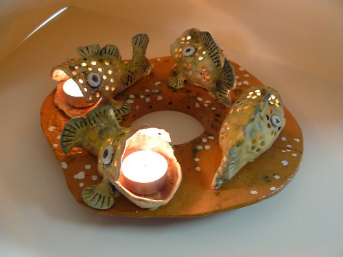 Adventní věnec s kapříky — foto 2