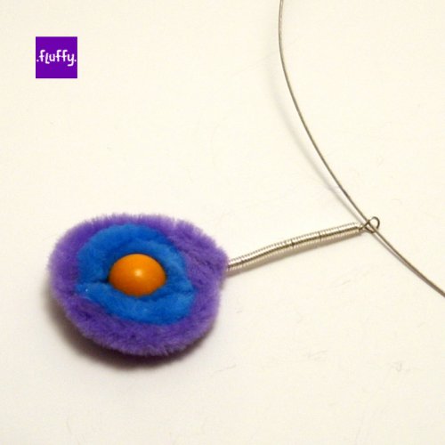 Target Orange&Purple - necklace I. — foto 2