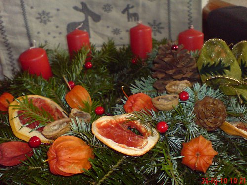 ADVENTNÍ VĚNEC - přírodní — foto 4