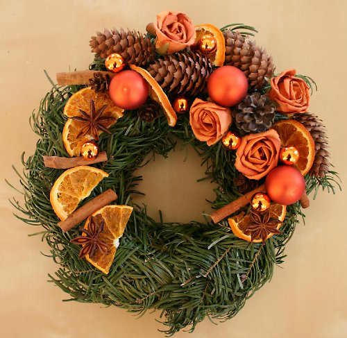 Adventní věneček do oranžova — foto 6