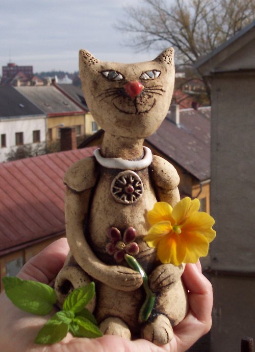 Kočka s kytičkou — foto 2