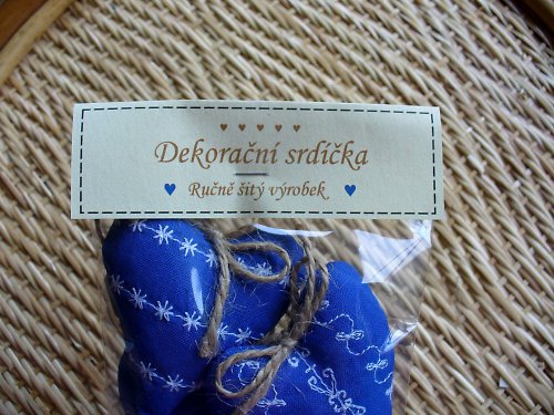 Sada dekoračních srdíček — foto 2