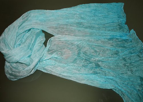 Šála - Světletyrkysová - SLEVA!!! — foto 3