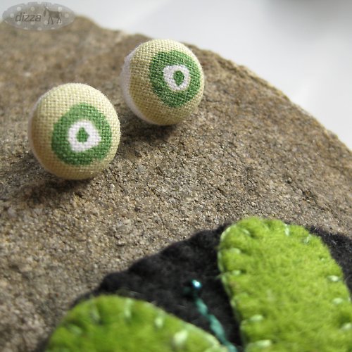 Brož a náušnice Green Eyes — foto 5