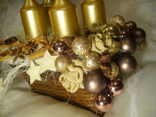 Adventní svícen-zlatý — foto 5