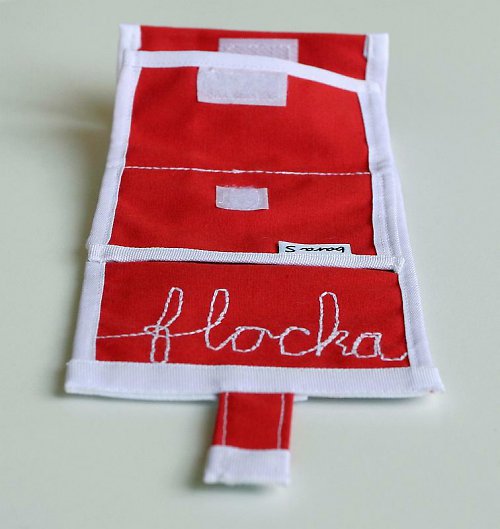 Jasně červená flocka - mini peněženka — foto 4