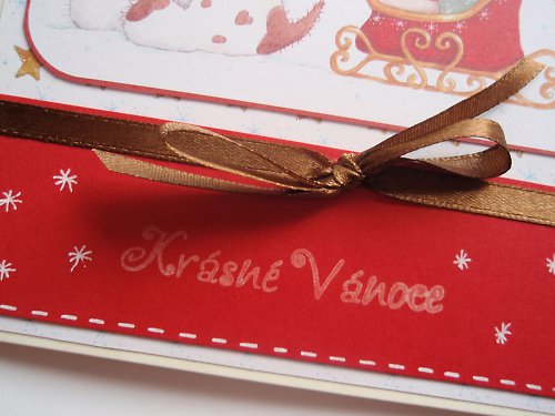 Vánoční přání Pejskové saně — foto 2