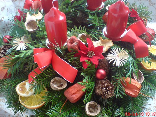 ADVENTNÍ VĚNEC - patrový, bohatý — foto 2
