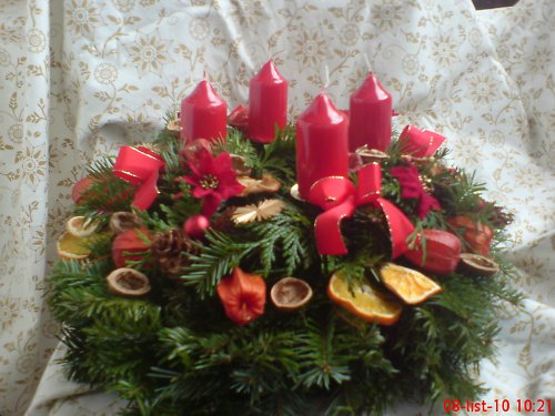 ADVENTNÍ VĚNEC - patrový, bohatý — foto 3