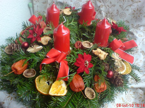 ADVENTNÍ VĚNEC - patrový, bohatý — foto 4
