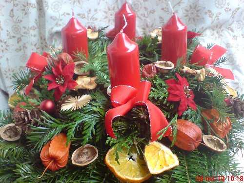 ADVENTNÍ VĚNEC - patrový, bohatý — foto 5