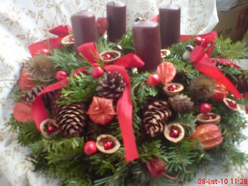 ADVENTNÍ VĚNEC - patrový, bohatý — foto 2