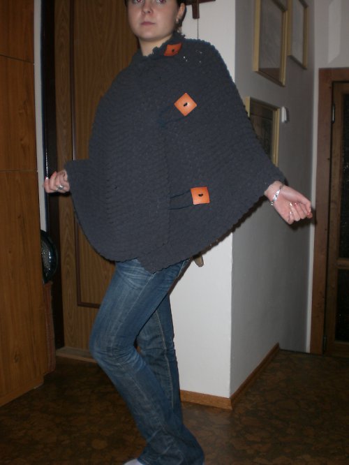 Pletené pončo !!! Vánoční sleva !!! — foto 2