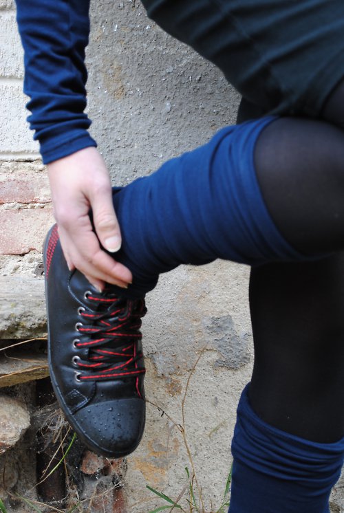 Nohavičky na kotníčky :) tmavě modré — foto 3