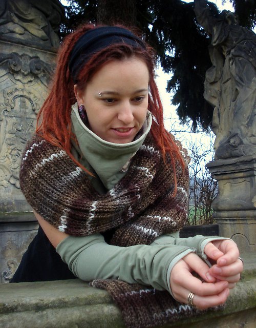 Šál v odstínech hnědé — foto 4