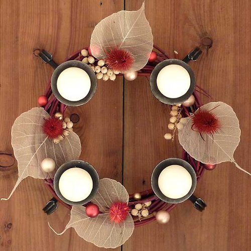 Adventní věnec kovaný — foto 2