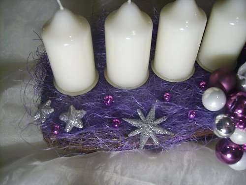 Adventní svícen-lila — foto 3