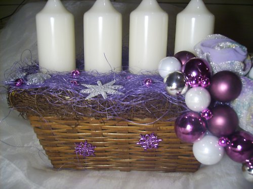 Adventní svícen-lila — foto 4