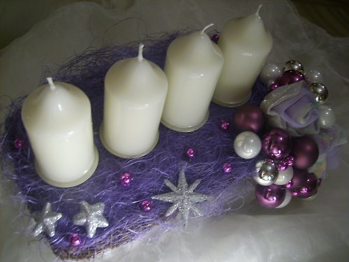 Adventní svícen-lila — foto 5