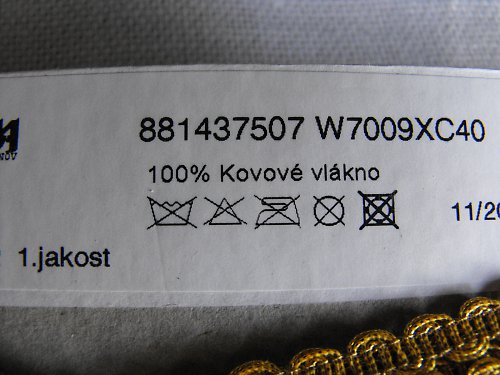 Zlatý leonský prýmek 8 mm — foto 3