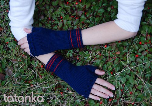 Elegantní tmavě modré návleky — foto 2
