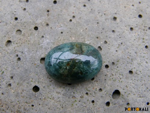 Jaspis 2 - kabošon modrozelený 1,7 cm — foto 3