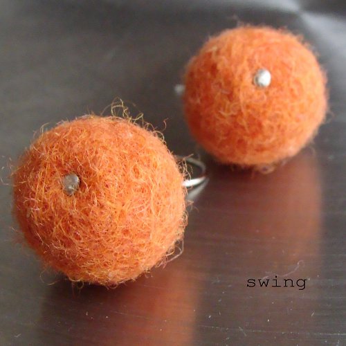 Oranžové plstěnky SLEVA 20 % — foto 2