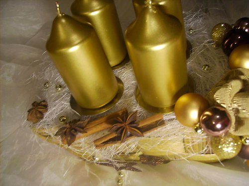 Adventní svícen zlatý — foto 6
