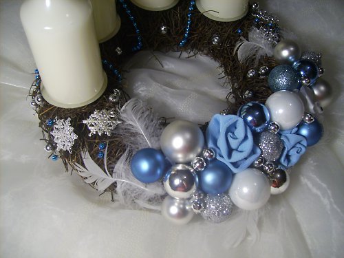 Adventní věnec tyrkysový — foto 4