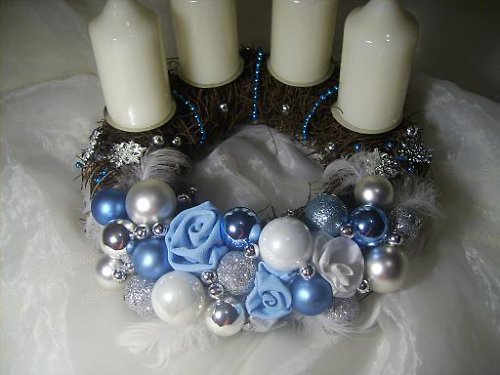 Adventní věnec tyrkysový — foto 6
