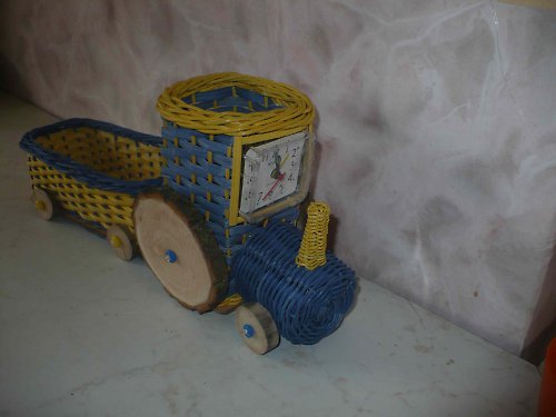Traktor Tužkáček žluto-modrý — foto 2