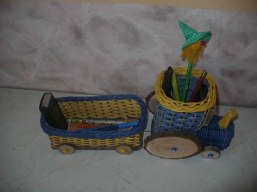 Traktor Tužkáček žluto-modrý — foto 3