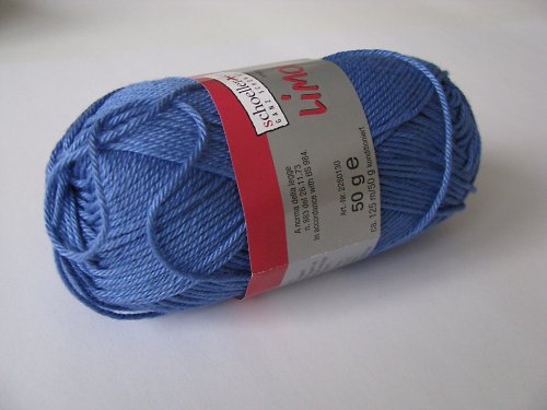 Limone - bavlněná příze 50g modrá — foto 2
