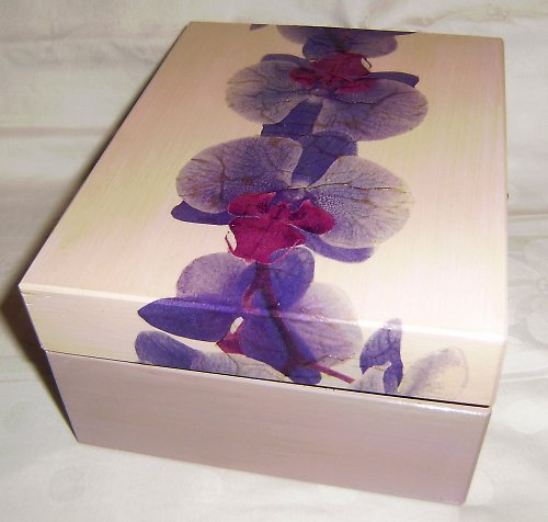 Krabička na čaj Orchidea violet — foto 4