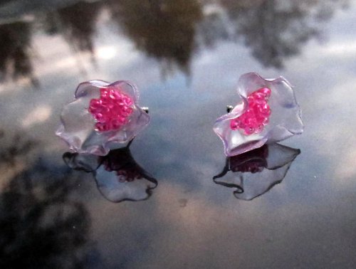Plastic pink flower — foto 3