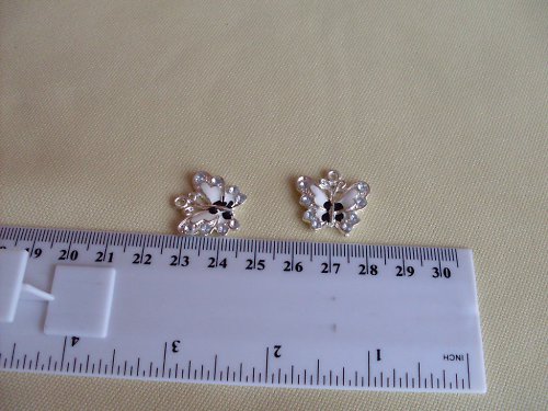 Bíločerný motýlek - 2ks — foto 2
