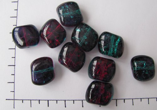 České praskačky polštářky 13 x 15 mm 2 ks — foto 2