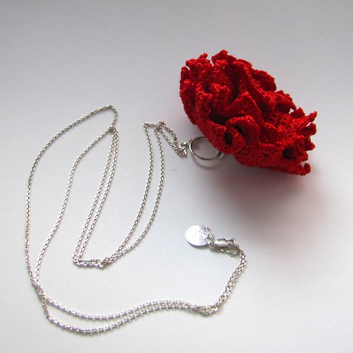 CARNATION/red (retiazka 80cm) akcia — foto 2