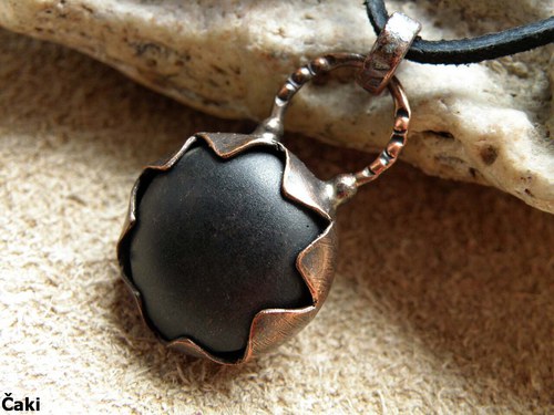 Přívěšek - měď - Černá hvězda.......... — foto 2