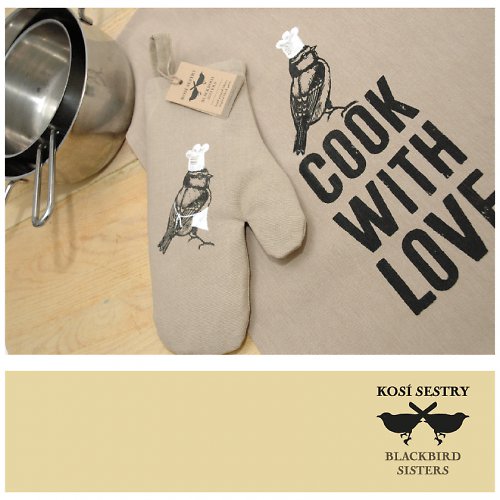 Cook with Love... chňapka oboustranně potištěna — foto 5