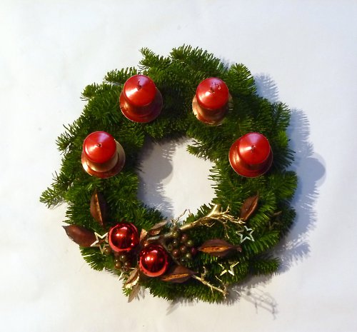 Adventní věnec se zlatem — foto 2