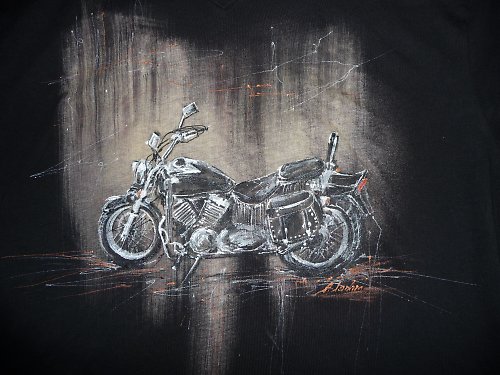 Triko s motivem motorky — foto 3