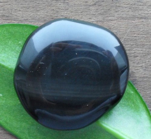 Obsidián stříbrný 43x45mm — foto 2