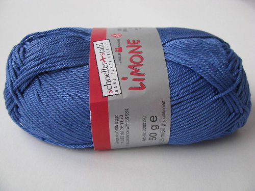 Limone - bavlněná příze 50g modrá — foto 2