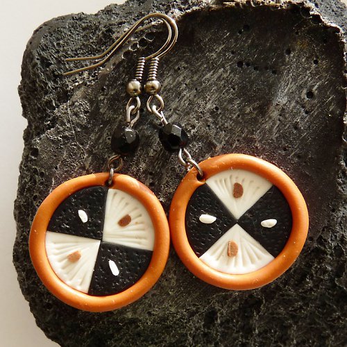 Naušnice koláčky IV — foto 4