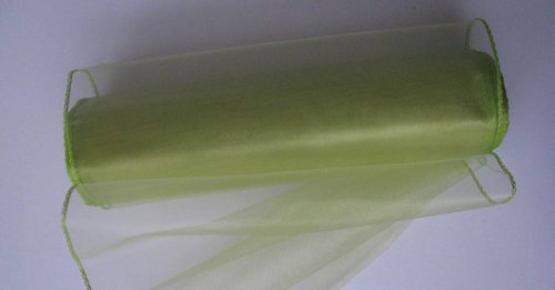 Organza zelená š. 21 cm/ 1m — foto 2