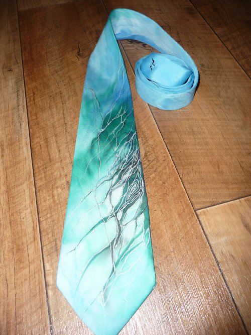 Modro-zelená abstraktní — foto 2