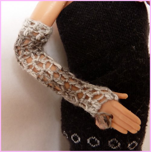 Elegantní rukavičky pro Barbie — foto 4