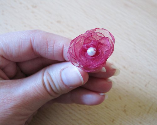 Tmavě růžový prstýnek — foto 2